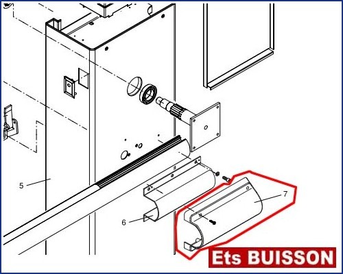 BENINCA EVA7 (2/2) - Couvercle N°7 Réf 9686444